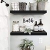QEEIG Bathroom Shelves 24 inches Long Wall Shelf 24 x