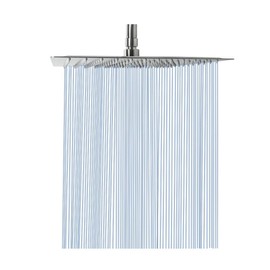 NearMoon Rain Shower Head, High Flow Stainless Steel Square Rainfall Shower, Waterfall Bath Shower Body Covering, Ceiling or Wall Mount (12 Inch, Brushed Nickel)