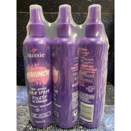 Aussie 3 Pack - Aussie SPRUNCH Non-Aerosol Hair Spray for Curly or Wavy Hair, 8.5oz Ea