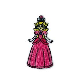 Princess Cartoon Peach 2.28 Inch Tall Embroidered Iron On Patch