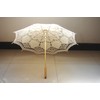 AEAOA Handmade Ivory Lace Parasol Umbrella Wedding Bridal 30 Inch