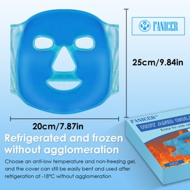 Cooling Full Face Gel Masks,Reusable Face Cold Face Ice Pack Cooling Mask,Cold Face Mask Relaxation Soothing,Cooling face mask for Stress Relief Relaxation