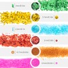 LOYALSE Glitter for Nails, 72 Colours Glitter Powder, Glitter Nails