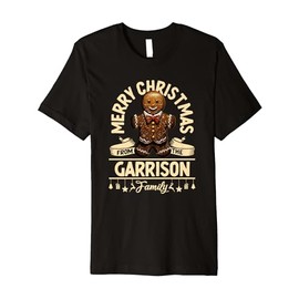 Garrison Family Christmas Costume Gingerbread Man Matching Premium T-Shirt