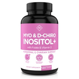 Optify Myo-Inositol & D-Chiro Inositol Supplement for Women – 40:1 Ratio Plus Folate and Vitamin D – Support Healthy Hormonal Balance, Regular Cycles, & Ovarian Health – 30-Day Supply