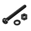 sourcing map Nylon Screw Nut Washer Assortment Kit, M5x45mm Round