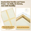 2-Pack 24x36 Stretched Canvas 13.4oz Warp-Resistant for Oil & Acrylic