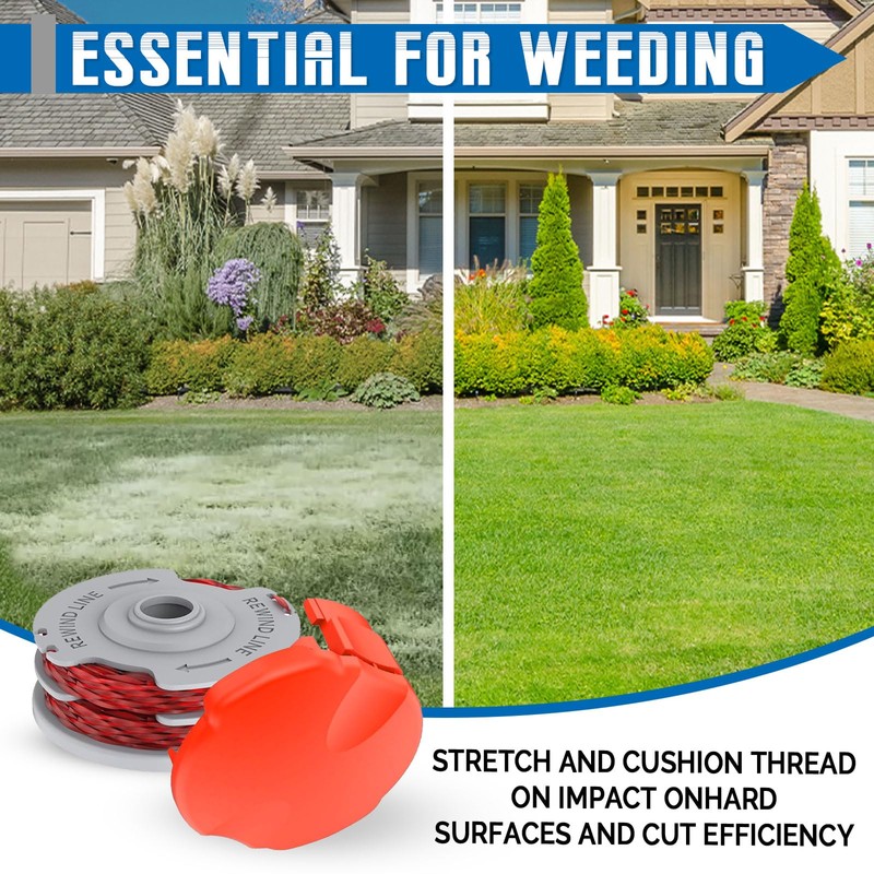 JAMSSOW Pack of 4 Replacement Spool Grass Trimmer Spool Compatible