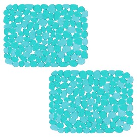 Pebble Sink Mat BliGli PVC Eco-friendly Kitchen Adjustable Sink Mat Pad Sink Protector â¦ (Green)