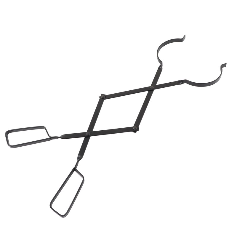 Fireplace Tong Iron Campfire Firewood Tong Log Grabber with Enlarging