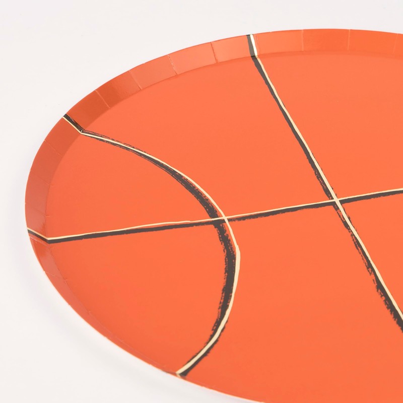 Meri Meri Basketball Plates (Pack of 8)