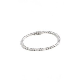 SHASHI Women's Medium Tennis Bracelet, Silver, One Size