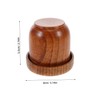 CORHAD Shake Dices Cup with Lid Wooden Dice Shaker 5