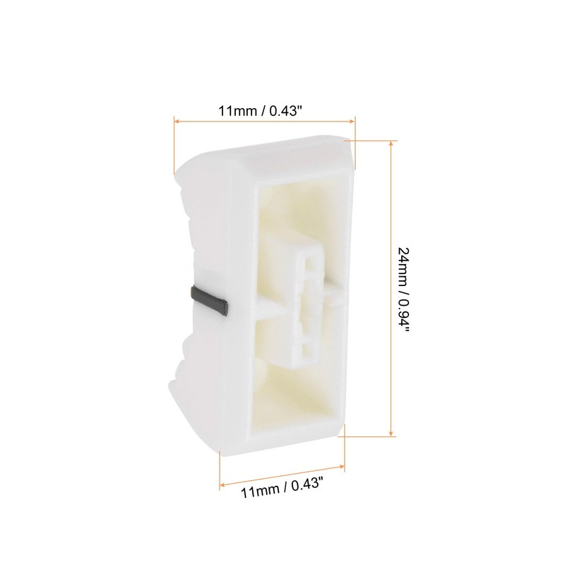Rebower Potentiometer Mixer Fader Cap Flat Button [for 4 x