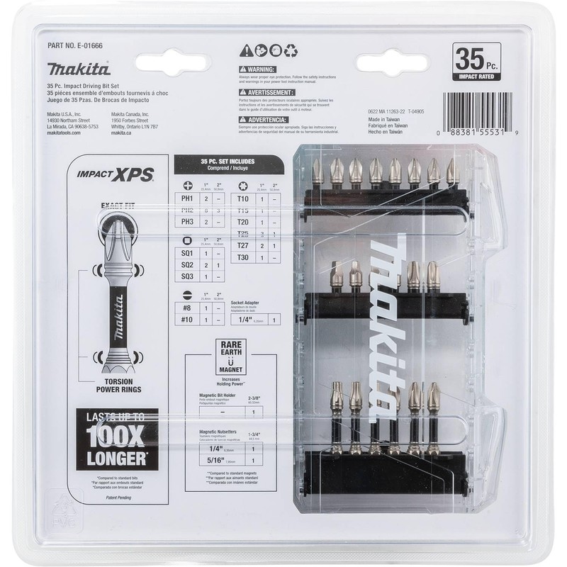 Makita E-01666 Impact XPS™ 35 Pc. Impact Bit Set