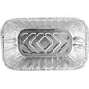 Handi-Foil 1 lb. Aluminum Foil Mini-Loaf/Bread Baking Pan w/Clear Low