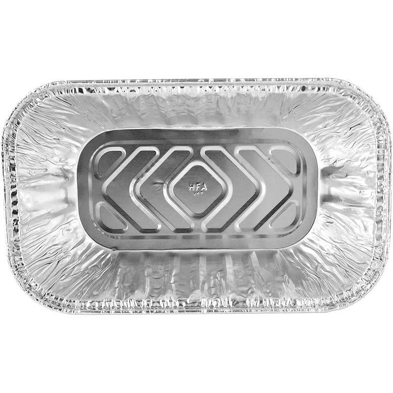 Handi-Foil 1 lb. Aluminum Foil Mini-Loaf/Bread Baking Pan w/Clear Low