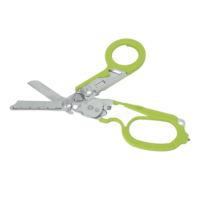Emergency Response Shears Stainless Steel Multifunctional Foldable Scissors Pliers for