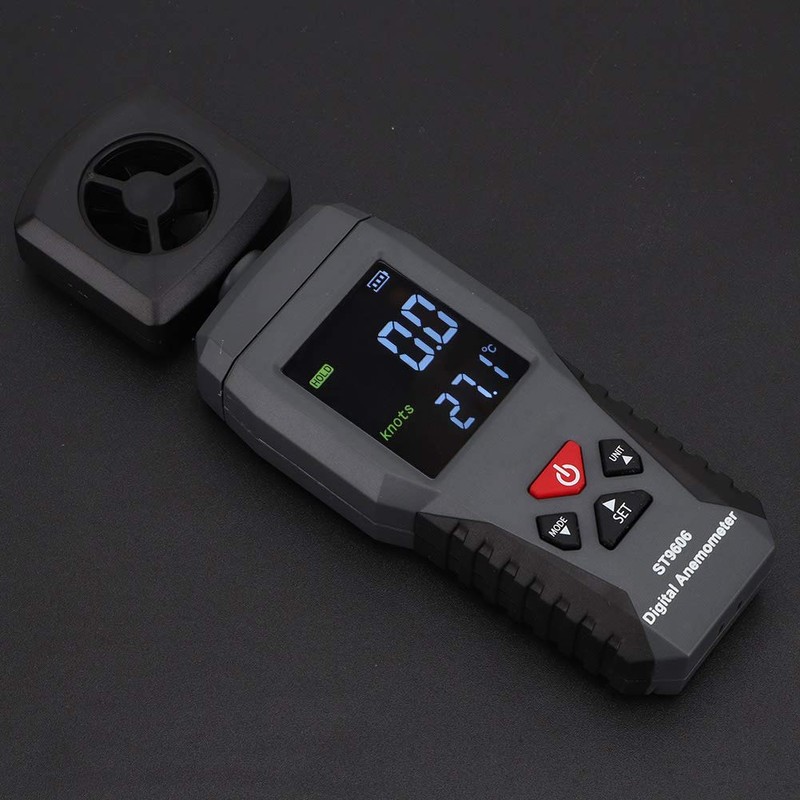 Digital Anemometer，ST9606 Wind Portable Hand-held Anemometer Wind Speed Meter LCD