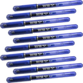 Newell Brands 10 x Papermate Inkjoy Gel Ink Pen, 0.5mm Fine Point Nib, Capped Stick Pens, Pure Blue Loose in Plain Packaging [ASIA IMPORT]