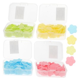 NOLITOY Travel Pack Mini Soap Papers Hand Washing Soap Sheets Fragrant Convenient for Occasions Random Color
