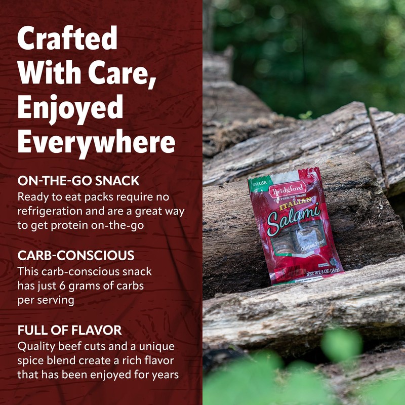 Bridgford Italian Salami 5 oz Pack of 6 - Zero