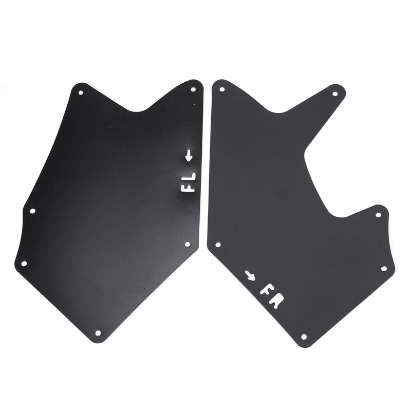 Splash Guards for Fender Liner Shields with Clips Retaining Retainer