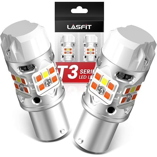LASFIT T3 1157 Switchback LED Bulb Built In Resistor Front