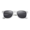 My Shades - Retro 80's Classic Rectangle Sunglasses (White, Smoke)