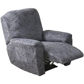 Newest Recliner Slipcovers 4-Pieces 1Seat Stretch Printed Sofa Cover Lazyboy Recliner Covers Recliner Couch Covers Recliner Chair Cover Leather Recliner Chair Cover for Rocking Recliner (Colour#32)