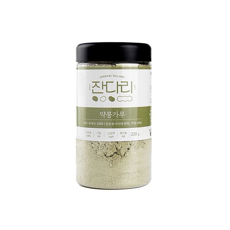 잔다리마을 쥐눈이콩 약콩 서리태 볶은콩가루220g Jandari Village Black-eyed Bean Soybean
