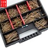 325 Holzschrauben Sortiment mit Koffer und Bit Sortimentsbox