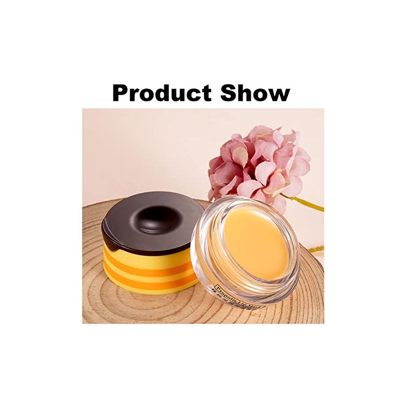 4PCS Honey Lip Balm, Vitamin E Moisturizing Propolis Sleeping Lip