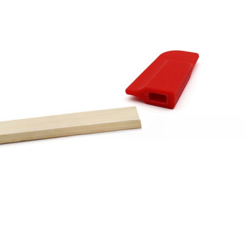 Hufopik 4-Piece Mini Spatula Set, Red,Transparent color Rubber Spatula for