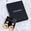 Columbus 14K Gold Plated Shell Stud Earrings - Cute Statement