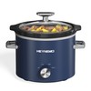 2 QT Small Slow Cooker, 3 Adjustable Temp, Upgraded Ceramic