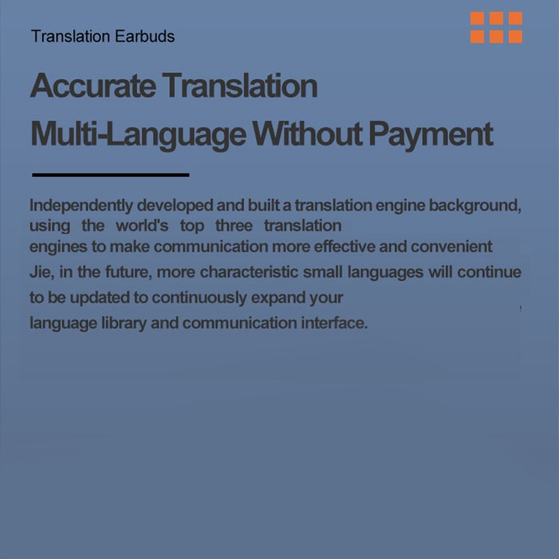 Language Translator Earbuds Bluetooth 5.3 144 Online Languages Intelligent Noise