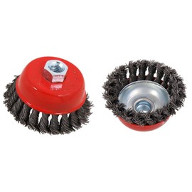 Dapetz ® Twist Knot Wire Wheel Cup Brush 150mm M14 for 4 1/2" 115mm Angle Grinder for Metal and Stone Working, Cleaning, Surface Preparation and Fabrication tasks