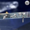 Melighting 16G Tragus Piercing Internally Threaded Dangle Teardrop Helix Stud