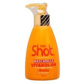 Mascarilla para Cabello Teñido Vitakolor con Keratina, Protección UV, Prolonga el Color del Tinte por más Tiempo, Hidrata y Refuerza las fibras capilares 250ml.