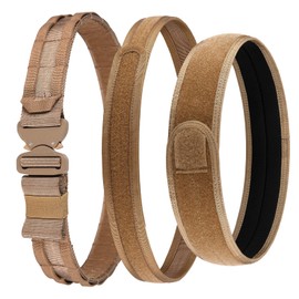 VOTAGOO GEAR Tactical Belt, 1.75” Molle Belt with Cobra Quick Release Buckle, Heavy Duty Gun Belt with Inner Belt and Anti-slip Pad for Range Activity, Airsoft