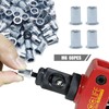 CCLIFE 60 pieces M6 rivet nuts and blind rivet nuts