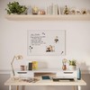 U Brands Farmhouse Magnetic Dry Erase Board White Board, 30"