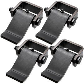 Coloch 4 Pack Weld On Dump Trailer Hinges for Door, Steel Truck Gate Hinge Heavy Duty Trailer Door Hinge Strap Style Short Leaf Greaseable Tailgate Hinge