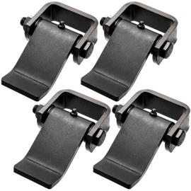 Coloch 4 Pack Weld On Dump Trailer Hinges for Door, Steel Truck Gate Hinge Heavy Duty Trailer Door Hinge Strap Style Short Leaf Greaseable Tailgate Hinge