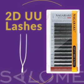 Extensiones De Pestañas Forma U 2d Uu Nagaraku Mix C Y D