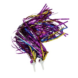 Laxzo ® Kid's Rainbow Bike Streamers For Girls Boys, 2PCS Bicycle Handlebar Streamers Colorful Bicycle Grips Tassel Ribbons, Carrier Accessories Easy Attach To Scooter's/tricycle's/bike's Handlebars