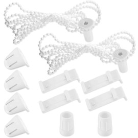 Lunriwis Roller Shutter Bracket Window, 17mm Double Roller Shutter Clip Bracket Fixing Kit, Roller Shutter Clip Bracket for Blackout Roller Blinds, Side Pull Roller Blinds, Set of 2