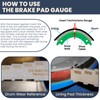 Zookpr Brake Pad Measuring Tool Brake Pad Thickness Gauge Technician