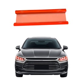 QZTYTY 12 × 48 Inch Car Light Tint Film, Tail Light Tint, Car Vinyl Wrap Protector Film, Car Accessories Car Light Self-Adhesive Tint Film Universal for Cars Auto Modification Cover (Tangerine)